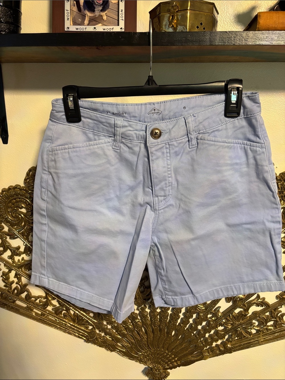 St. John's Bay Light Blue Women's Bermuda Shorts